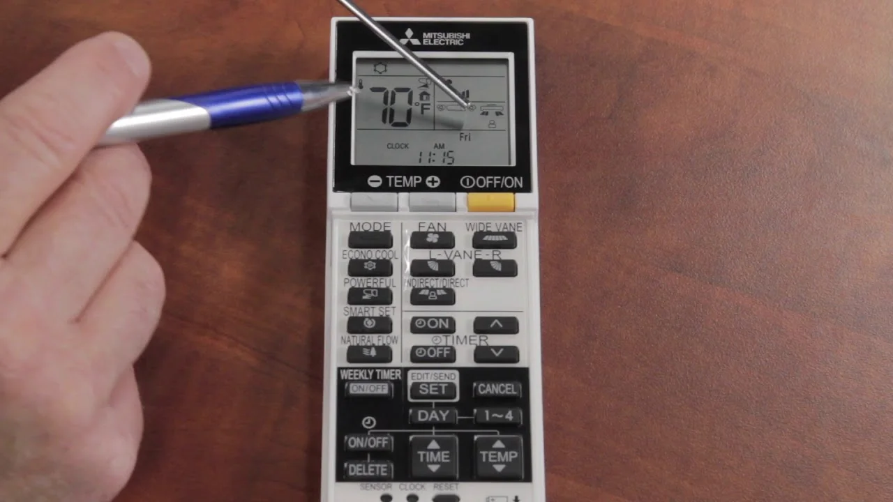 Mitsubishi Mini Split Remote Sg20a 436b Manual