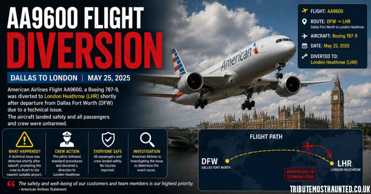 AA9600 Flight Diversion London: Full Timeline of American Airlines